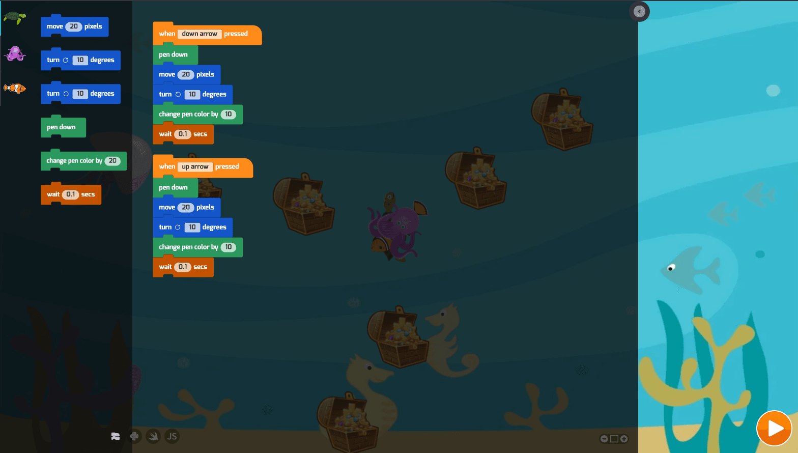 Interactive Coding Game