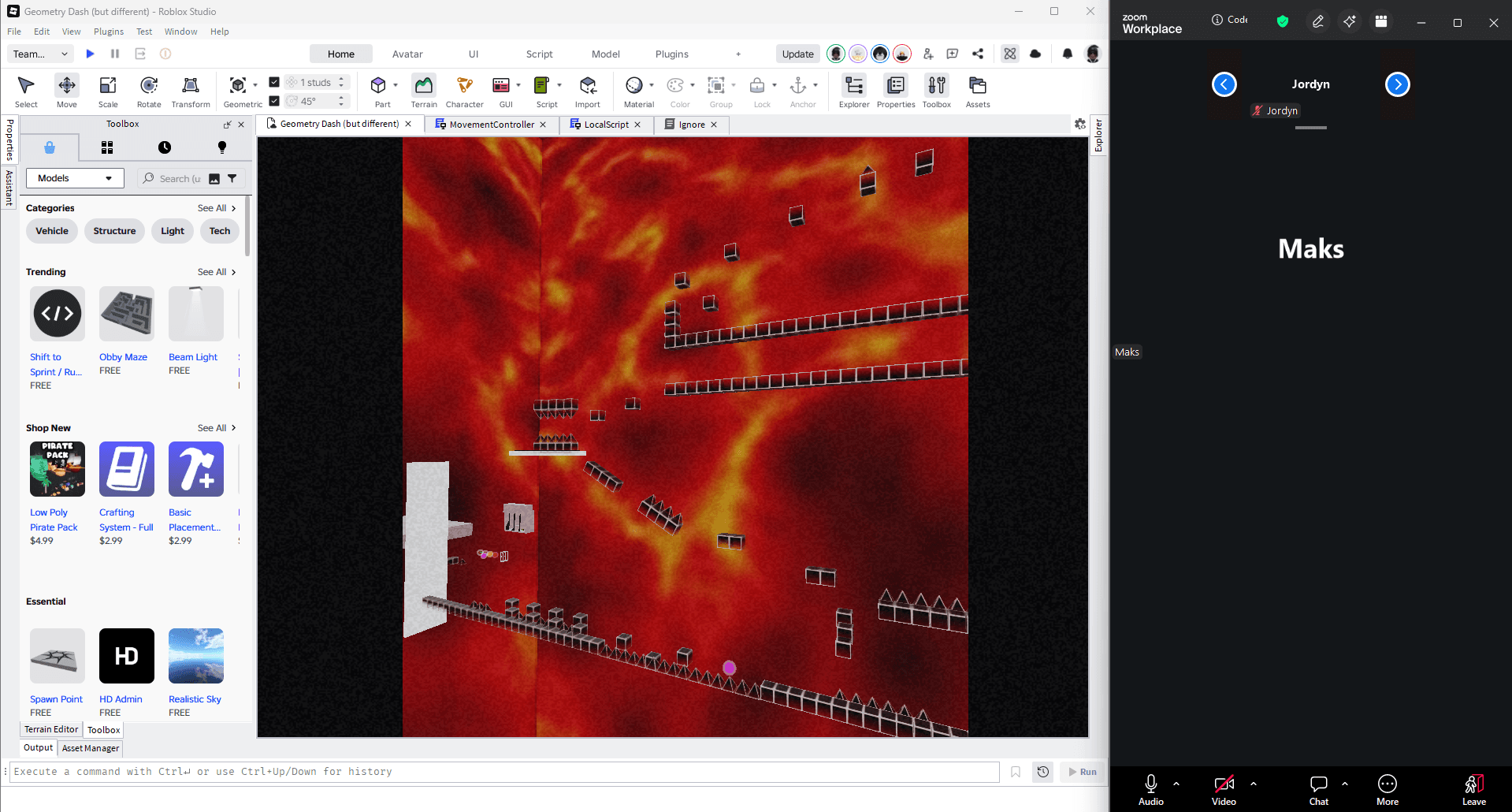 Roblox Studio Class